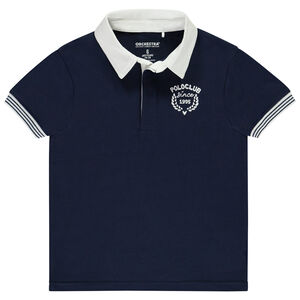 Poloshirt met korte mouwen en Engels borduursel voor jongen 
