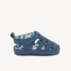 Sandalen met klittenband en bedrukte voering voor babyjongen 