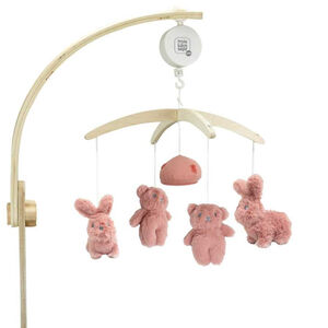 Mobile musical en bois - Hop - Terre de sienne  