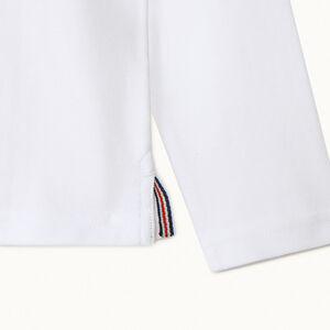 Polo manches longues uni pour garçon  