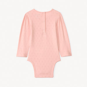 Set van 5 bodies met lange mouwen in pointelle voor meisjes 