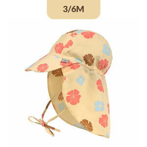 Zonne Cap anti-UV 43-45 (3 tot 6 maanden) Flowers Vanilla 