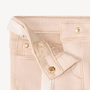 Jean slim bébé fille avec ceinture en tissu 