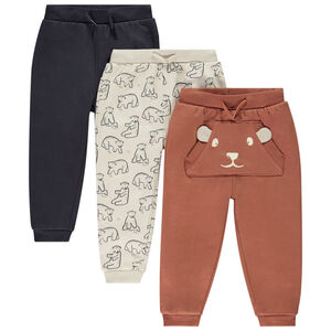 Lot de 3 joggings molleton fantaisie pour bébé garçon 