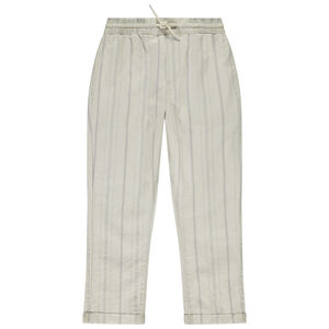 Pantalon en toile à fines rayures pour garçon  