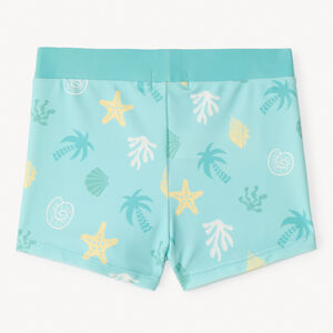 Boxer de bain met een fantasietekening van schelpen voor babyjongens 