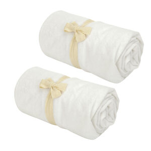 Lot de 2 alèses en viscose pour cododo 50 x 90 cm 