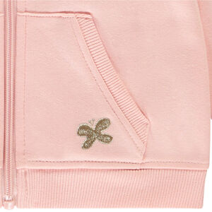 Gilet molleton à broderie papillon pour bébé fille 