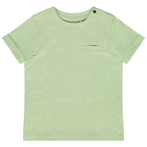 T-shirt met korte mouwen in jersey pop corn voor baby jongen 