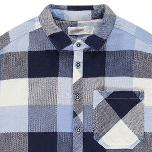 Houthakkershemd van stof voor jongen 