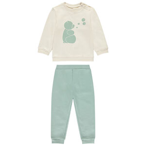 Jogging fleece met print voor jongen 