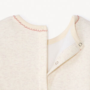 Pyjama van fluweel met Puff print Minnie Disney voor babymeisje met verschillende sluitingen afhankelijk van de leeftijd 