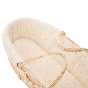 Mand in riet met ecru gedrukte tetra bekleding 