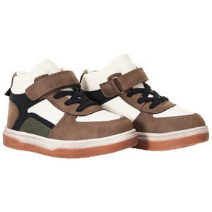 Hoogtop sneakers met klittenband en veters voor baby jongens 