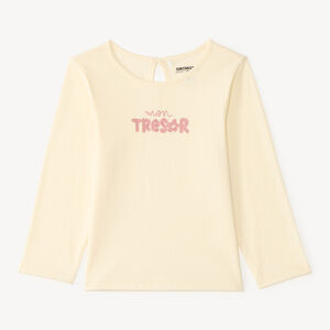 T-shirt manches longues print fantaisie pour bébé fille 