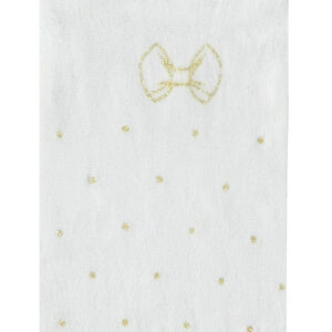 Dunne panty met gouden stippen en strikjes 