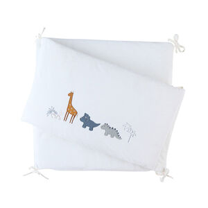 Tour de lit en veloudoux Tiga, Stegi & Ops écru 