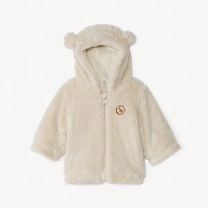 Speelse teddy sherpa vest gevoerd met velours voor baby's 