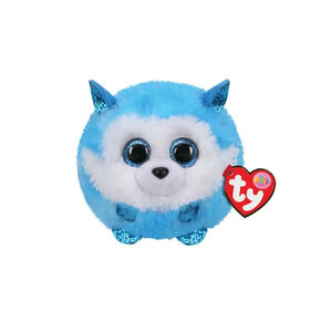 Petite peluche Puffies - Prince le husky bleu 
