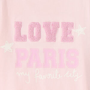 T-shirt met lange mouwen, fantasieborduursel, voor babymeisje 