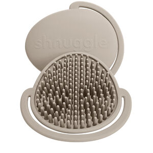 Brosse de bain silicone pour bébé - Taupe 
