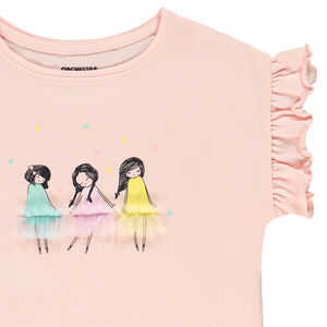 Pyjama t-shirt en short voor meisjes 