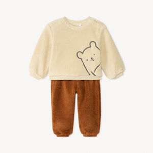 Jogging set van sherpa voor babyjongen 