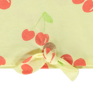 Crop top met korte mouwen met fruitprint voor meisjes 