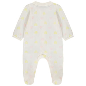Pyjama met hartjes en Claudine kraag voor meisjes 