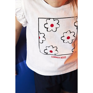 Ensemble 2 pièces t-shirt manches courtes + short fille 
