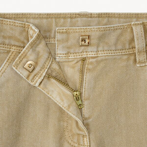 Meisjes wijd jeans met parelmoer kralen 