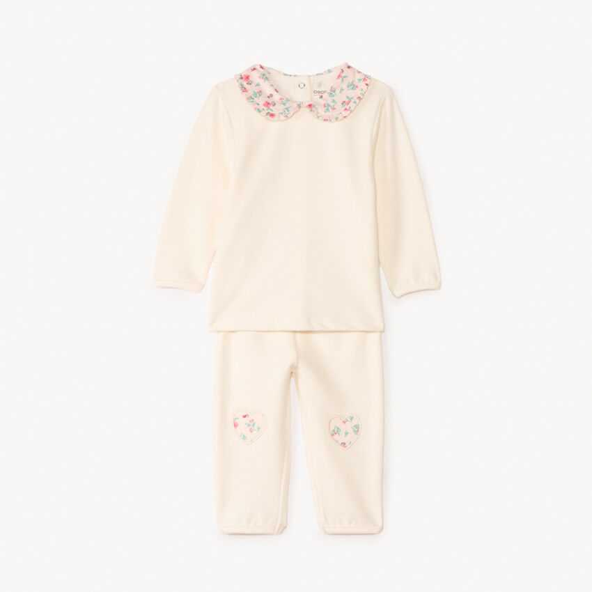 Ensemble T-shirt Et Short Dentelle Pour Bébé Fille - Pyjama Ou Tenue Quotidienne, Orange, Taille 1-2 Ans - 10