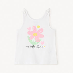 Glitterprint tanktop voor babymeisjes 