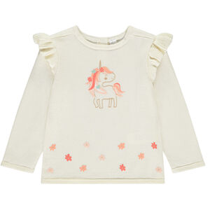 Pull à manches longues avec print fantaisie pour bébé fille 