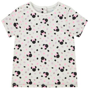 Korte mouwen T-shirt Minnie Disney voor baby meisje 