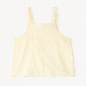 Bloes met geborduurd bloemmotief voor meisjes 