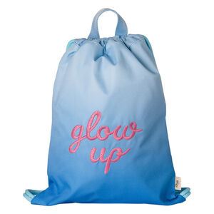 Sac à dos à cordon imperméable Blue Glowup 