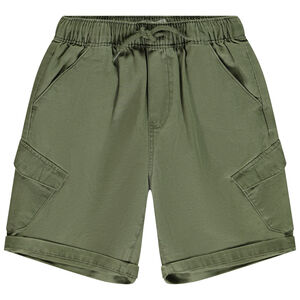 Bermuda cargo in twill voor jongen 