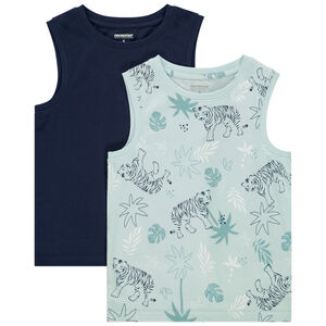Lot de 2 débardeurs fantaisie pour garçon 