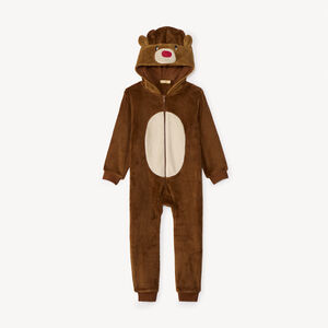 Surpyjama ludique renne de Noël en sherpa pour garçon 
