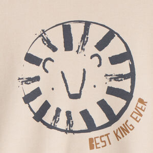 Oversize fleece sweatshirt met print voor babyjongens 