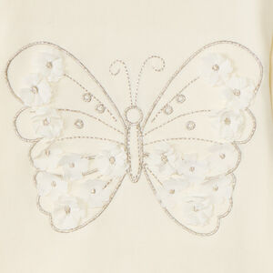 T-shirt met lange mouwen met vlinderprint meisjes van baby. 