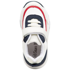 Baskets basses contrastées à semelle compensée 