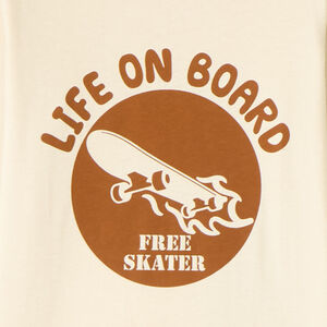 Pyjama set van 2 stukken met lange mouwen en skateboardprint voor jongens 
