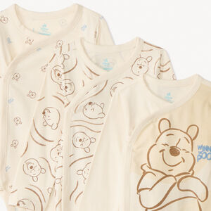 Set van 3 bodies met lange mouwen Winnie Disney met verschillende sluitingen volgens leeftijd 