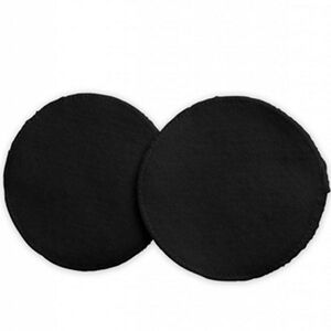 Coussinets d'allaitement lavable 6pcs coton noir 