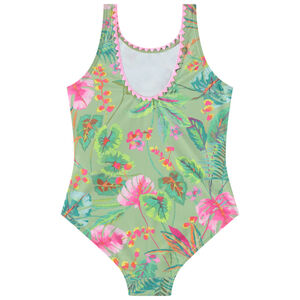 Eén stuk jungle print badpak meisjes 