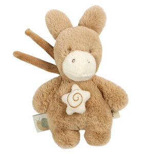 Mini peluche musicale Âne 20cm Caramel 