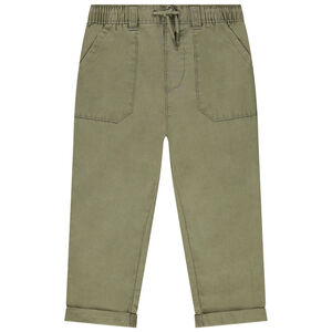 Pantalon uni en toile pour bébé garçon 