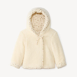 Sherpa jas voor meisjes met capuchon 